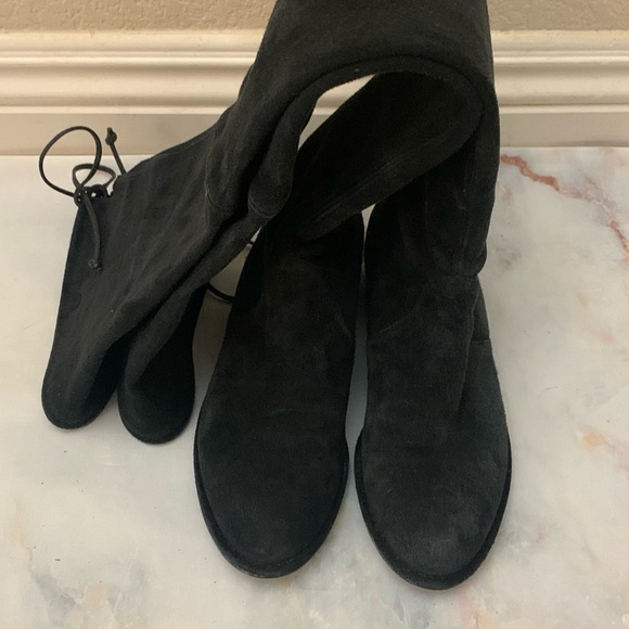 Stuart weitzman lowland over the knee OTK black suede boot size 5 - Picture 9 of 16